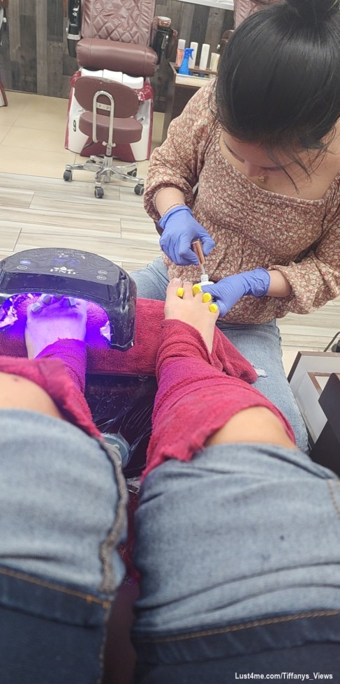 Got my nails done today... 
Let's get em dirty now... teeheehee